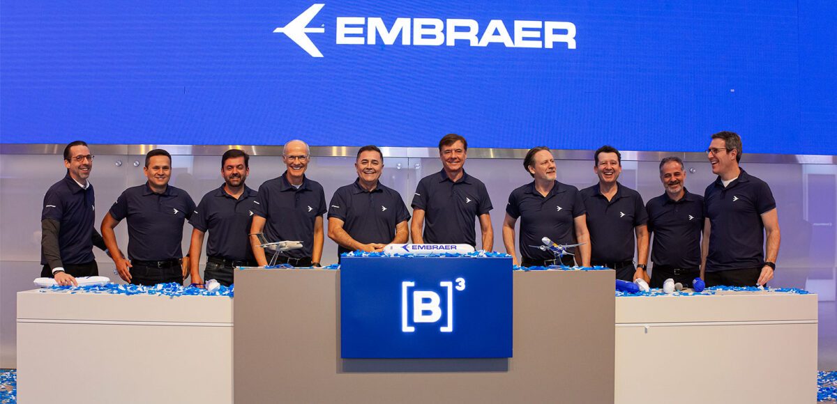 embraer-celebrates-55th anniversary-and-35-years-of-public-listing-with-event-at-brazilian-stock-market